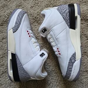 Air Jordan 3 Retro Mid White Cement Reimagined Brand New Sz 5Y